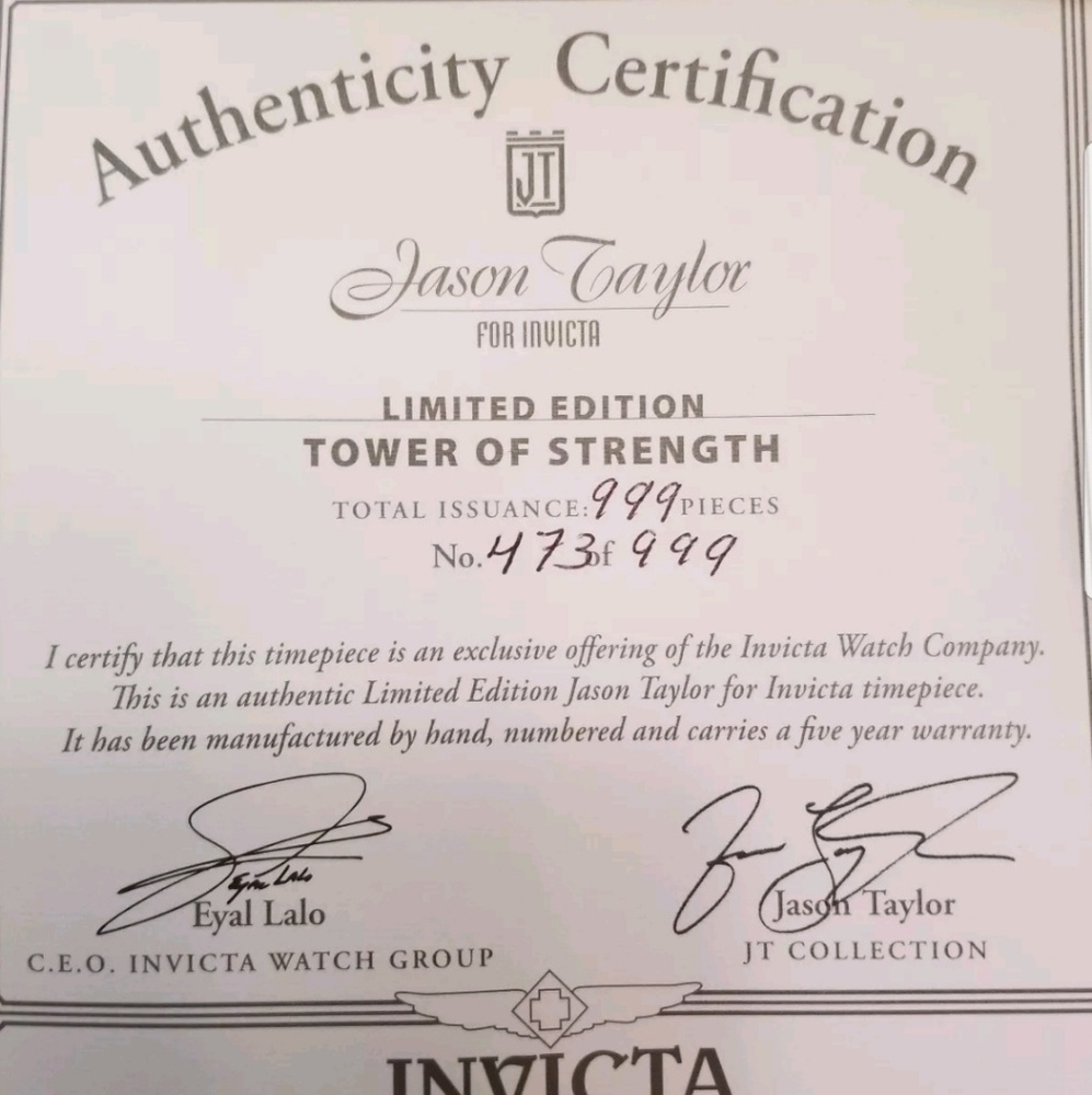 XXX SOLD XXXJason Taylor Invicta Reserve #473/999 - Picture 7 of 8